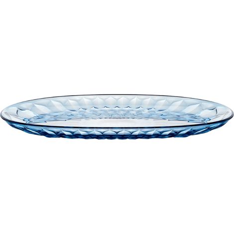 Vassoio ovale grande 45x26,5x3,3 cm azzurro cielo