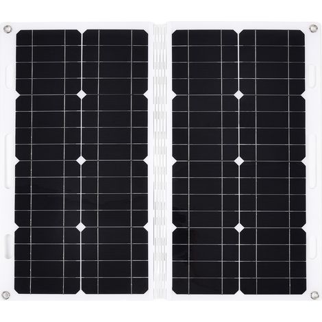 Tragbares, faltbares Solarpanel-Set mit wasserdichtem Batterieladegerät für Wohnmobil und Camping, 50 W, 18 V (1/5)