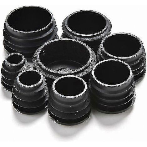 Embout de protection en PVC pour pied de meuble, bouchon adapté aux tubes ronds, capuchon robuste pour tuyau, finition pratique et durable. (1/4)