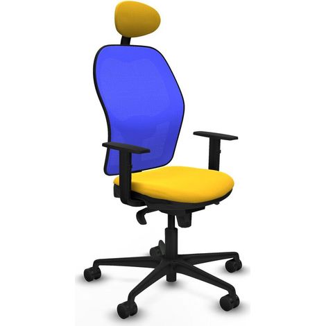 Piqueras-y-crespo Jorquera chaise bureau jaune ergonomique