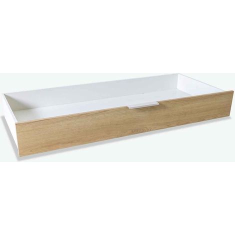 Masio - Cassettone  Legno laminato - cashmere lucido/quercia Baysen (1/4)