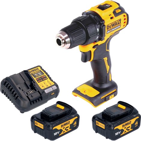 Taladro atornillador a batería DeWalt DCD 708 M2 18 V 65 Nm sin escobillas + 2 baterías de 4,0 Ah + cargador