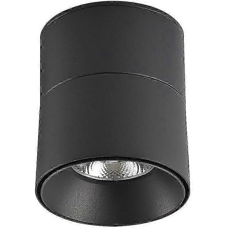 Spot LED plafonnier blanc chaud 3000K : idéal pour les couloirs et les placards (1/2)