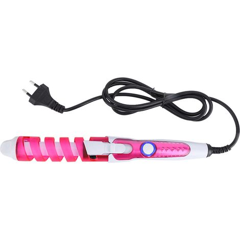 Fer À Friser Automatique - Tube Chauffant En Céramique - Pour Cheveux Bouclés - 45 W - Prise UE - Rose (1/5)