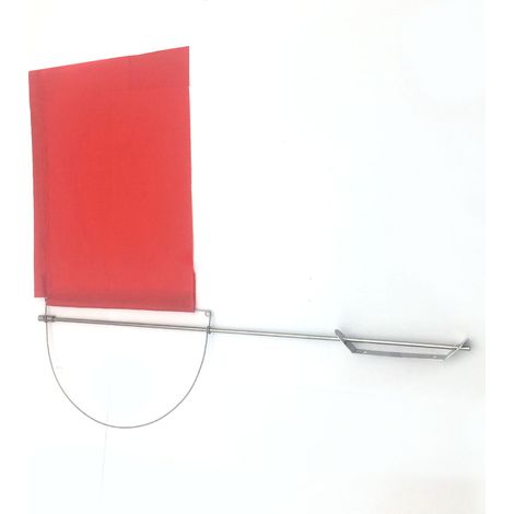 [Bandera de jardín] Manga de viento, roja, resistente, para colgar, decoración, bandera para exteriores (1/3)