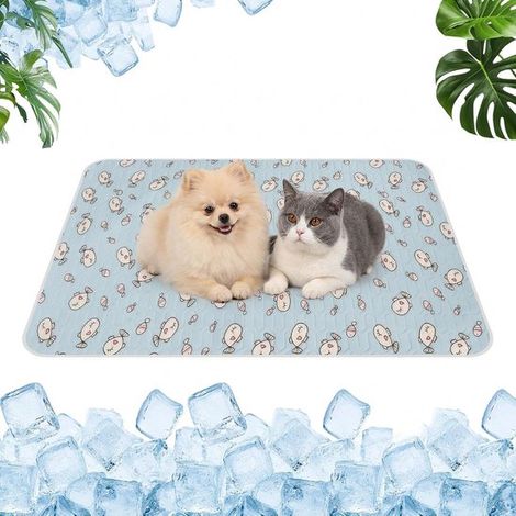 Alfombrilla refrescante para perros y gatos, autoenfriadora, transpirable, no tóxica y duradera, ideal para mascotas en verano – 50 x 40 cm. (1/5)