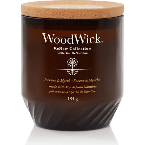 Vela de incienso y mirra WoodWick ReNew 184 g (1/3)