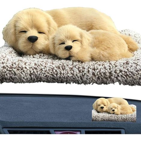KLVGTIFS PU - Décoration de Voiture en Peluche pour Chein,Beaux Ornements,Ornements de Voiture,Accessoires de Voiture,Dissolvant d'odeur (1/5)