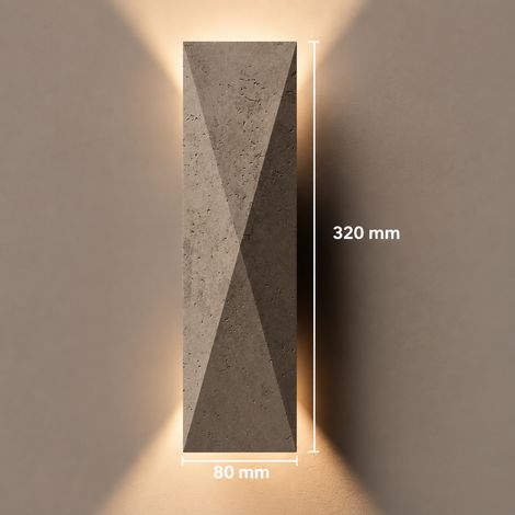 Applique murale LED modèle 42 losange étanche lumière chaude 42 42 × 21 × 15 cm 2 g – Livraison gratuite