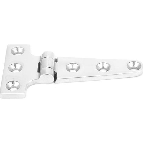 Bisagra En T De Acero Inoxidable MINKUROW Para Accesorios De Instalación De Herrajes Para Puertas De Vidrio De Gabinete (100x54x4,8mm) (1/5)