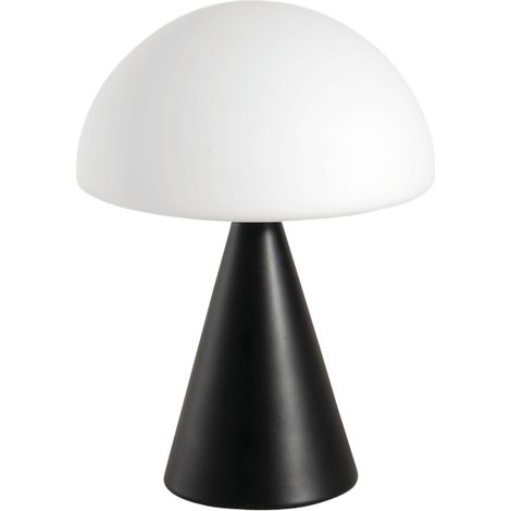 Lampe De Table Led Blip 7W Avec Commande Tactile Et Technologie Cct 2700K-4000K, Structure En Métal Et Verre Soufflé, Couleur Noire - Blip (1/3)