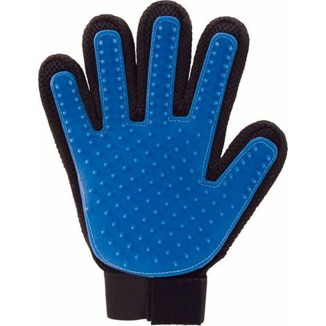 Right Hand Gant Magic Brosse de Nettoyage pour Animaux de Compagnie, Bleu (1/5)