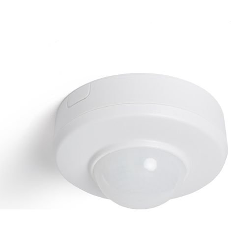 Bewegungssensor PIR mit Dämmerungssensor 360° für Oberfläche / Einbau Außenbereich IP54 Speziell für Flure Weiß (1/5)