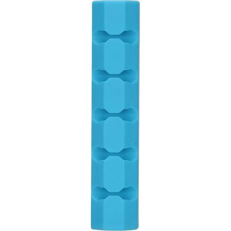 Organisateur de câbles de bureau - Matériau durable, multicolore pour PC et ordinateurs portables - Gestionnaire de câbles bleu (1/5)