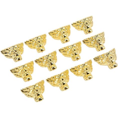 Pieds de boîte à bijoux style antique, protège-coins en plastique résistant pour meubles en bois, finition rétro DIY. (1/5)