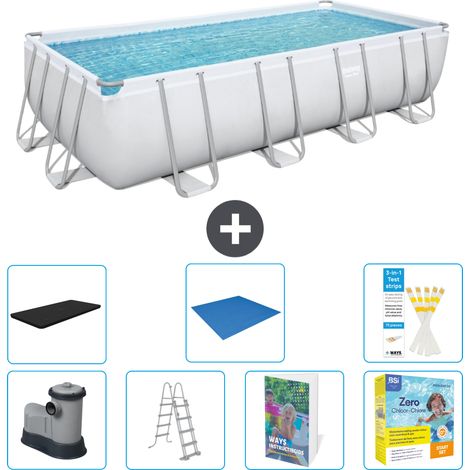 Bestway Power Steel Rechteckig - 549x274x122 cm - 8-teilig S546