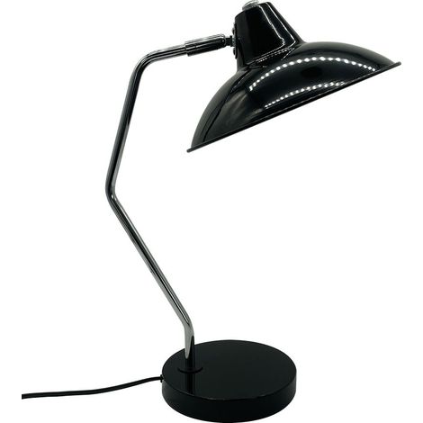Flexo Ufo Negro / Cromo Orientable y Articulable 1XE27  Cromo,Negro  | IluminaShop (1/2)