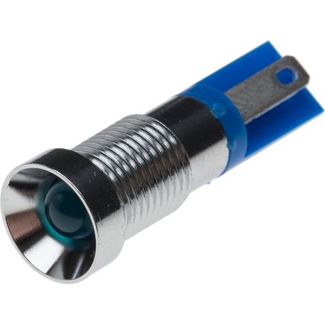 Voyant LED lumineux Bleu RS PRO, dia. 8mm, 2V c.c. ( Prix pour 1 )