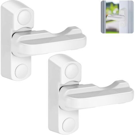 Set of 2PCS Window Handle, Aluminum Window Handle, Window Lock Door Handle for Child Safety, Easy Installation for Home Doors Cupboards Windows (1/5)