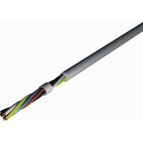 Câble souple RS PRO 3G2,5 mm², gaine PVC Gris, Retardant à la flamme, 50m ( Prix pour Bobine de 50 Mètres )