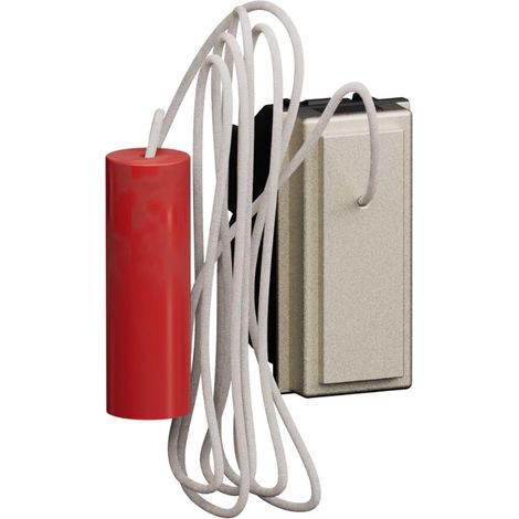 Pulsador con tirador de 10 a, 250 v ca, 1 p (no) y 1 p (nc) champagne living now bticino - kc4033