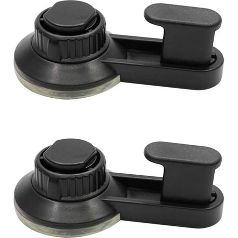 [NEVER USED] Pack Removable Reusable Suction Cup Hooks for Coats Towels Bathrobes Suction Cup Hook for Travel Hotel（Black）