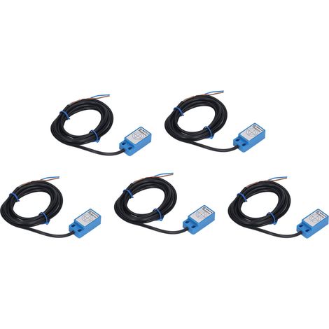 5-teiliger 2-Draht-Magnetschalter (normalerweise offen), Hochfrequenz-Näherungssensor, AC/DC 5–200 V, 100 mA (1/5)