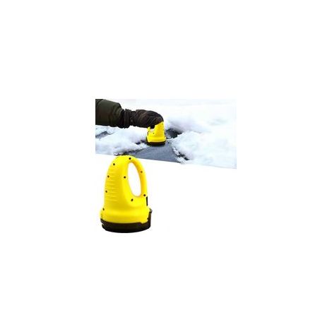 Gratte-glace électrique multifonction jaune, dégivreur pare-brise, déneigement – (1/5)