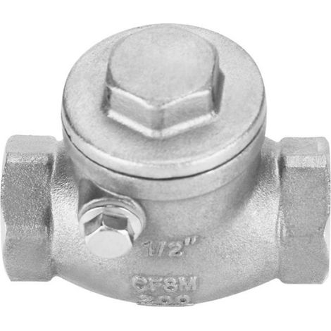 clapet anti-retour en acier inoxydable clapet anti-retour battant de 1 / 2po Clapet bricolage clapet (1/4)