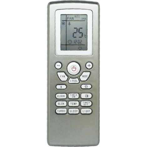 1 télécommande pour climatiseur, compatible Gree YT1F, piles AAA, sans appairage (1/4)