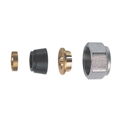 KIT DI TENUTA IN GOMMA A COMPRESSIONE PER TUBO RAME 4 PZ Diam. 12 S.F.