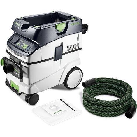 Festool – Aspirateur professionnel CTL 36 EI AC-RENOFIX – Puissance 1200W – Dépression 24000Pa – Pour poussières minérales – Technologie Bluetooth