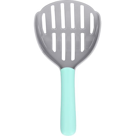 Pelle à litière pour chat, pelle à merde profonde pour chat, nettoyeur de boîte pour chien, pelle de nettoyage de toilettes en plastique (gris vert)