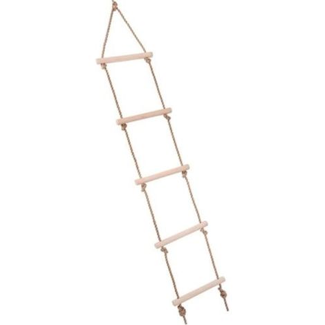 Repstege klätterstege med 5 stegpinnar för barn, lastbar upp till 120 kg (1/5)