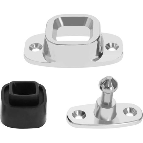 Support de Butée de Porte Pince de Support de Porte Butée de Porte Robuste Loquet de Retenue de Porte en Aluminium pour Caravane Camping car Bateau Maison Grand Profil Bas (1/5)