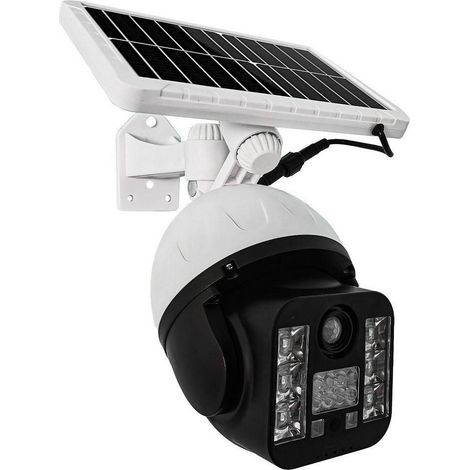 TRADE SHOP - Telecamera Finta Sicurezza Luce Lampada Solare Con Sensore Di Movimento 60 W Led - (1/5)