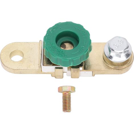 Ortviai Interrupteur de déconnexion batterie 125 A 12 V CC pour bornes latérales – type bouton, marine et bateau (1/5)
