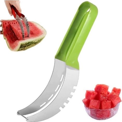 Melon cutter Water,Watermelon Slicer Cutter,Knife To Watermelon, Cutting Watermelon, Watermelon Tranche,Knife Watermelon Stainless steel (1/4)