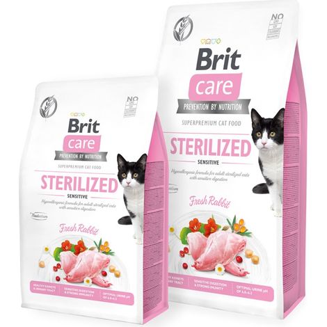 BRIT CARE Cat Grain-Free STERILIZED SENSITIVE 7kg (1/2)