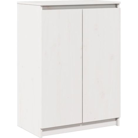 GBLY Sideboard Weiß 60x36x84 cm Massivholz Kiefer (1/5)