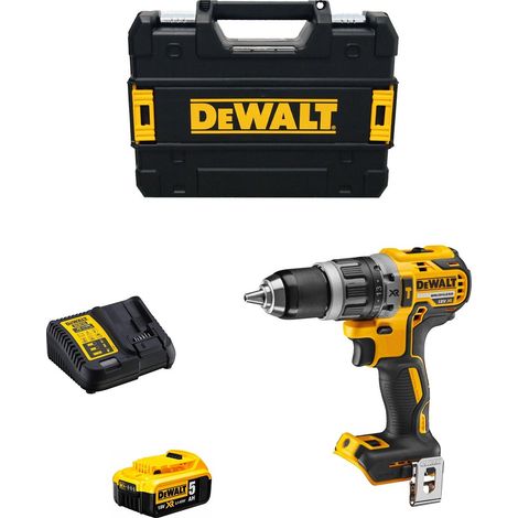 Taladro Percutor DeWALT DCD796P1 (1 x 5,0 Ah + DCB115 + TSTAK II) (1/5)