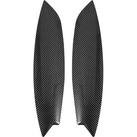 Phares en Fibre de Carbone Sourcils PaupièRes Couverture Cils TêTe LumièRe Lampe Autocollants pour 5 R32 MK5 2005 2006 2007 (1/2)