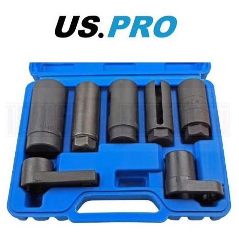 US PRO Tools 7pc Oxygen Lambda Oil Injector Etc Sensor Socket Set 5592 (1/3)