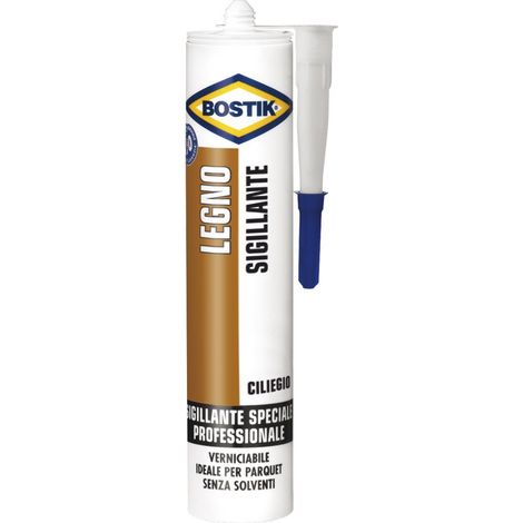 Silicone Acrilico Legno Pavimenti Bostik Ciliegio 300 ml 3 Pezzi