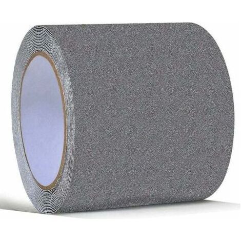 Ruban antidérapant gris à haute traction pour marches intérieures et extérieures, rampes, allées et terrasses, 4" x 5m (1/5)