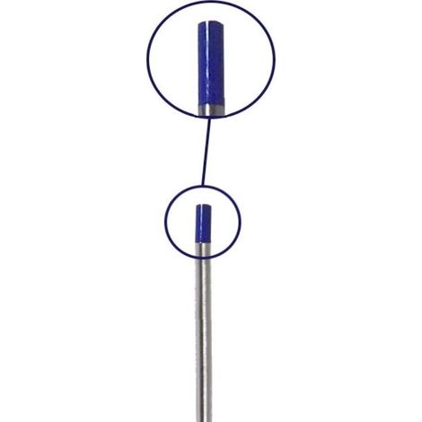 Elettrodi tungsteno venduti al pz. sfusi saldatura TIG colore BLU Ø 2,4 mm