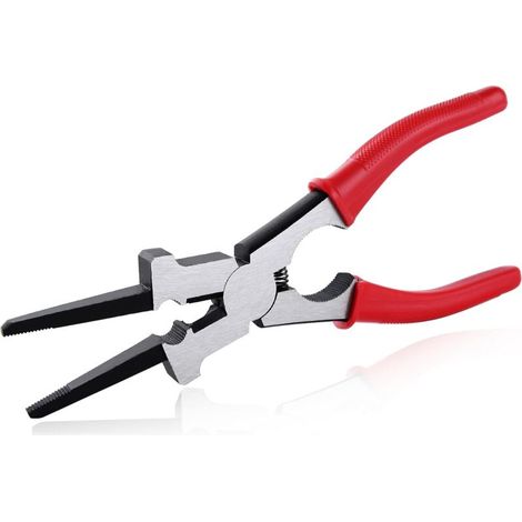 Pince de soudage multifonction 6 en 1 Pince à souder Nettoyeur de buse Marteau à scories Outils de soudage professionnels pour gratter les éclaboussures, la préhension, le dessin, le (1/5)