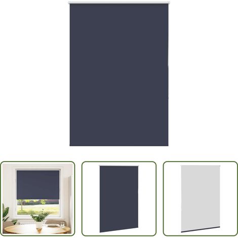 vidaXL Lichtschutz -  Verdunkelungsrollo Marineblau 90x130cm Stoffbreite 85,7 cm (1/5)