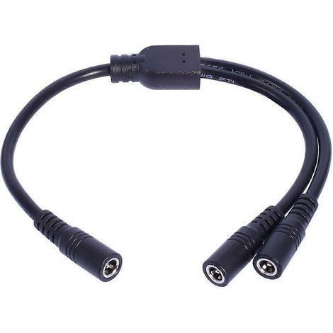 DC5521 Verlängerungskabel (Buchse auf 2 Buchsen) für elektronische Geräte (1/4)