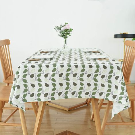 Nappe rectangulaire d'extérieur en coton résistant (1/4)